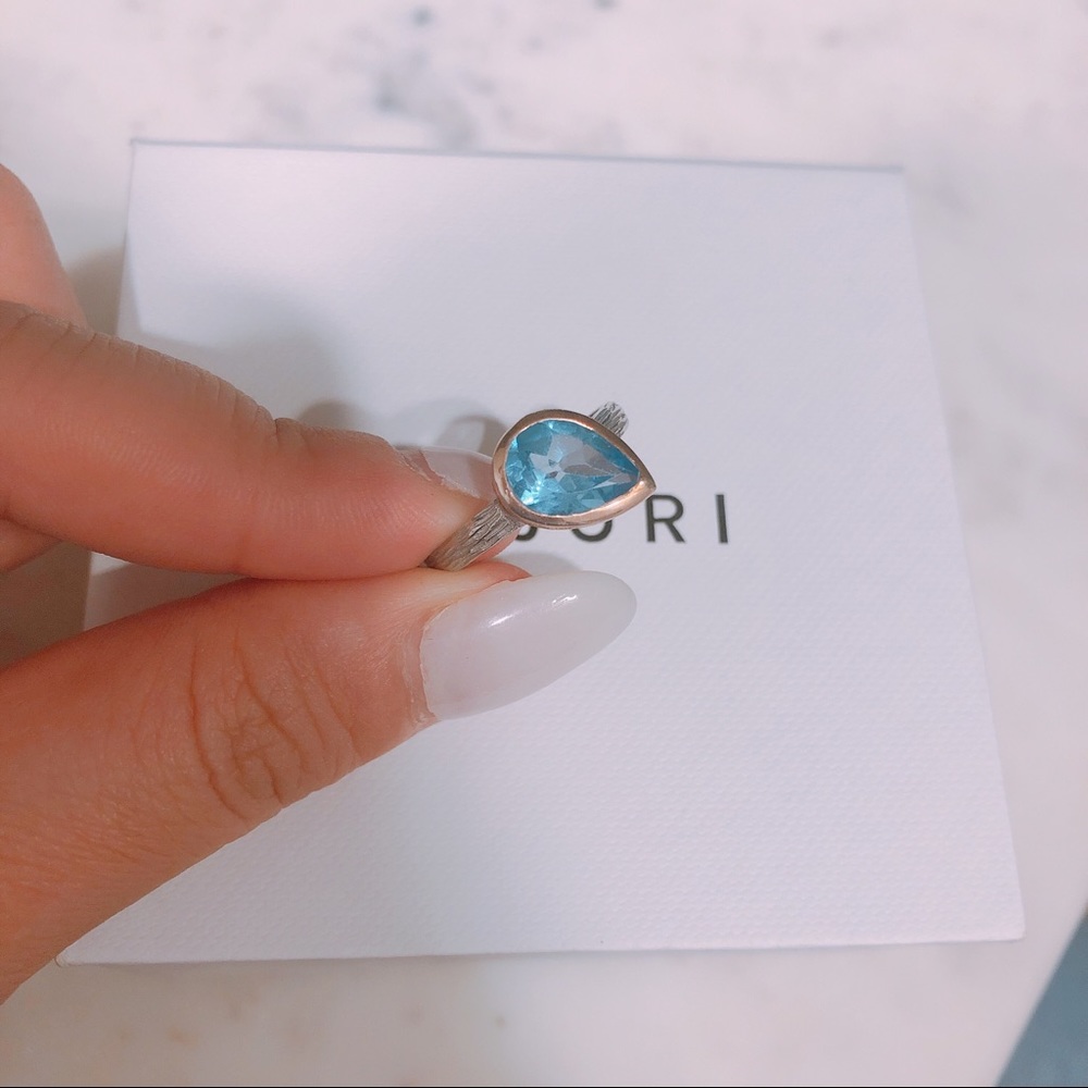 Blue Topaz Stacking Ring